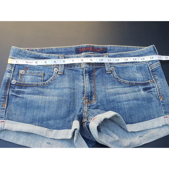 Stone Love Light Washed Denim Blue Jean Shorts | Size 9 - Picture 5 of 6